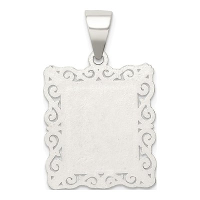 Sterling Silver Letter M Pendant – view 5