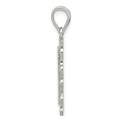 Sterling Silver Letter P Pendant – view 3