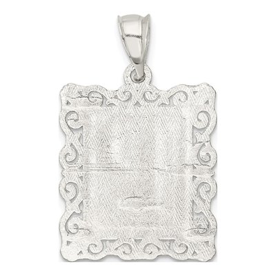 Sterling Silver Letter P Pendant – view 5