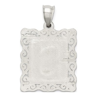 Sterling Silver Diamond-Cut Letter S Pendant – view 4