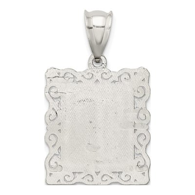 Sterling Silver Letter T Pendant – view 5