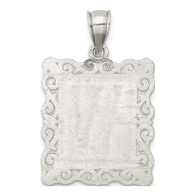 Sterling Silver Letter W Pendant – view 5