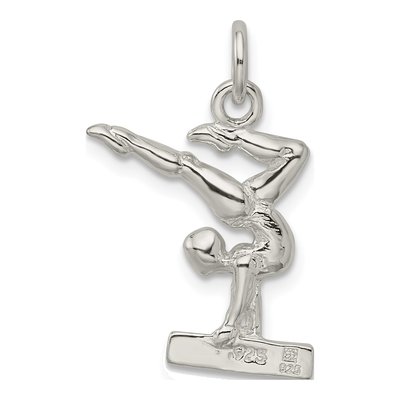 Sterling Silver Gymnast Pendant – view 4