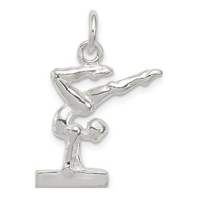 Sterling Silver Gymnast Pendant