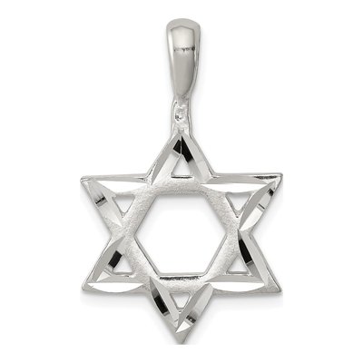 Sterling Silver Star of David Pendant
