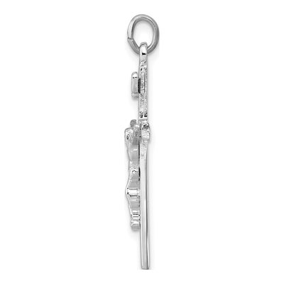 Sterling Silver INRI Crucifix Pendant – view 3
