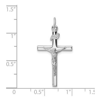 Sterling Silver INRI Crucifix Pendant – view 4