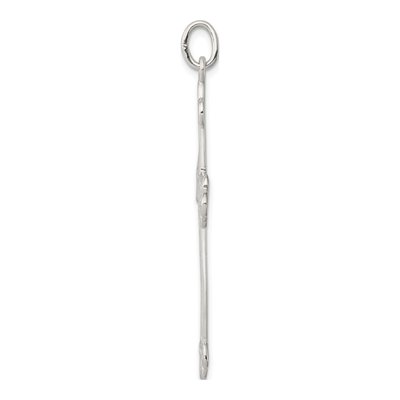 Sterling Silver Budded Cross Pendant – view 3