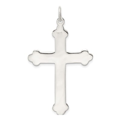 Sterling Silver Budded Cross Pendant – view 5