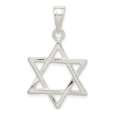 Sterling Silver Star of David Pendant – view 5