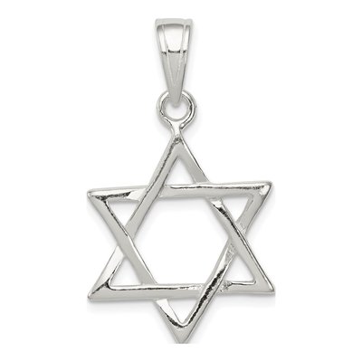 Sterling Silver Star of David Pendant