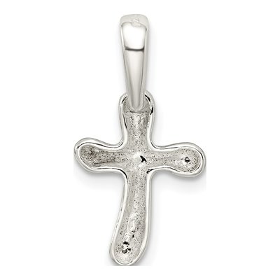 Sterling Silver Tiny Cross Charm – view 4