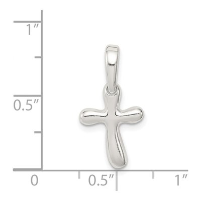 Sterling Silver Tiny Cross Charm – view 5