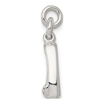 Sterling Silver Ballet Slippers Pendant – view 3
