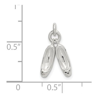 Sterling Silver Ballet Slippers Pendant – view 5