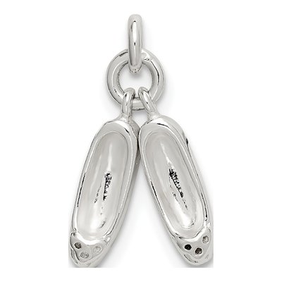 Sterling Silver Ballet Slippers Pendant