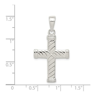 Sterling Silver Reversible Cross Pendant – view 5