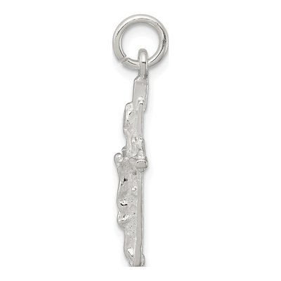 Sterling Silver INRI Crucifix Pendant – view 3