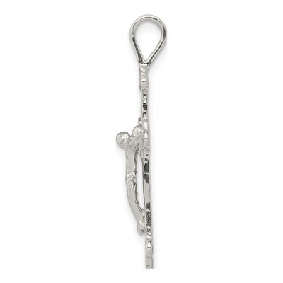 Sterling Silver Crucifix Pendant – view 3