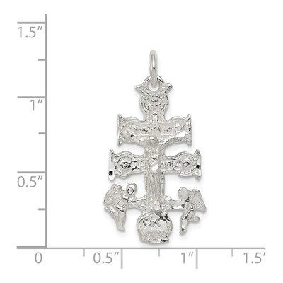 Sterling Silver Crucifix Cara Vaca Cross Pendant – view 4
