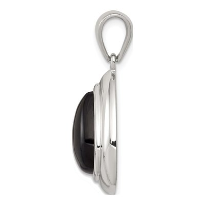 Sterling Silver Onyx Pendant – view 3
