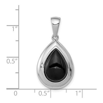 Sterling Silver Onyx Pendant – view 5
