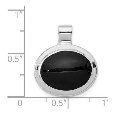 Sterling Silver Onyx Pendant – view 5