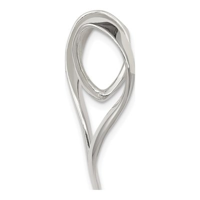 Sterling Silver Heart Slide Pendant – view 3