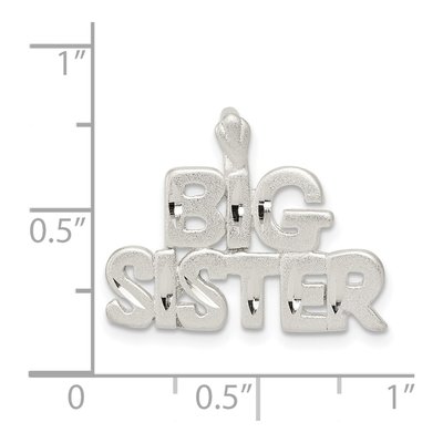 Sterling Silver Big Sister Pendant – view 4