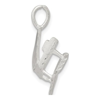 Sterling Silver Piano Pendant – view 3