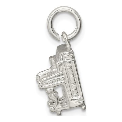 Sterling Silver 3-D Piano Pendant – view 3