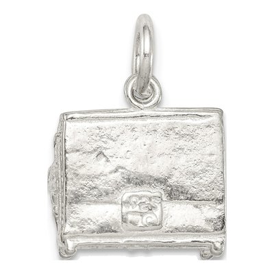 Sterling Silver 3-D Piano Pendant – view 5