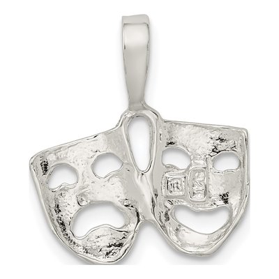 Sterling Silver Comedy Tragedy Pendant – view 4
