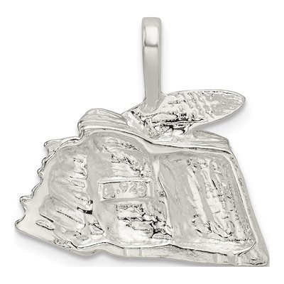 Sterling Silver Books Quill Pendant – view 5