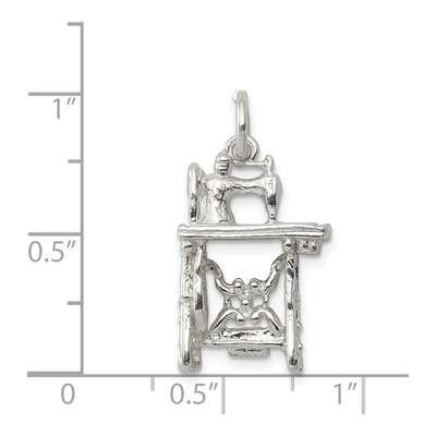 Sterling Silver Sewing Machine Pendant – view 4