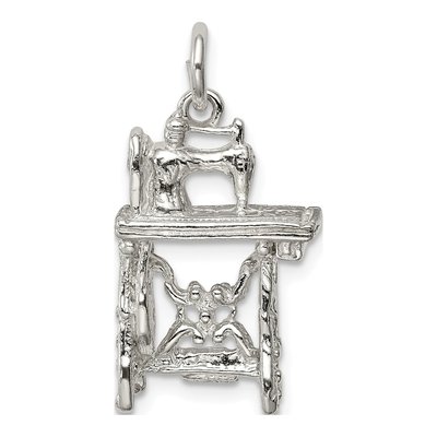 Sterling Silver Sewing Machine Pendant – view 5