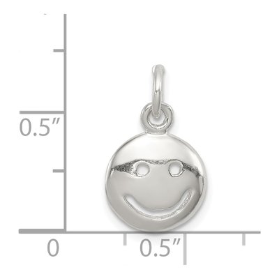 Sterling Silver Happy Face Pendant – view 4