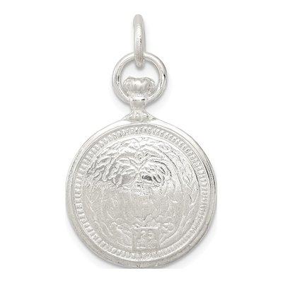 Sterling Silver Clock Charm – view 5