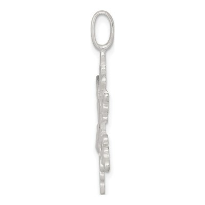 Sterling Silver Snowflake Pendant – view 3