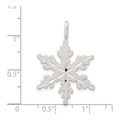 Sterling Silver Snowflake Pendant – view 4