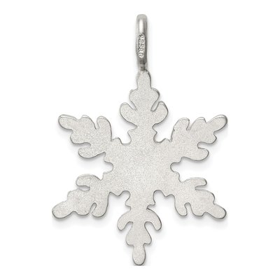 Sterling Silver Snowflake Pendant – view 5