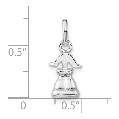 Sterling Silver 3-D Liberty Bell Charm – view 3