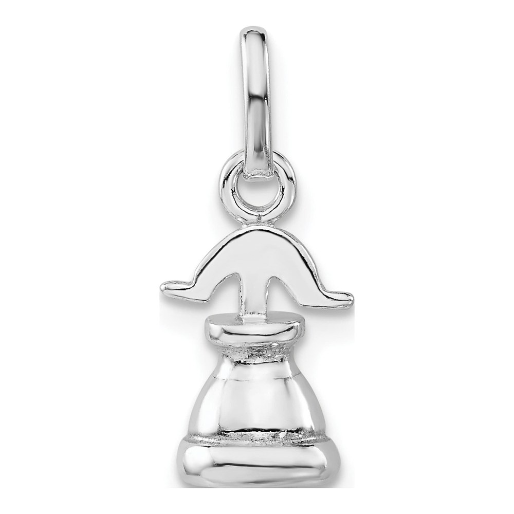 Sterling Silver 3-D Liberty Bell Charm