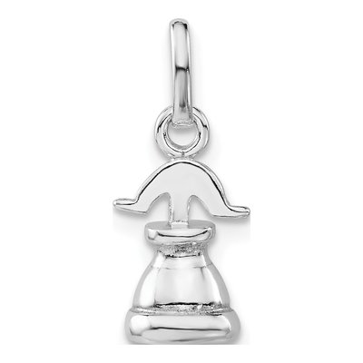 Sterling Silver 3-D Liberty Bell Charm