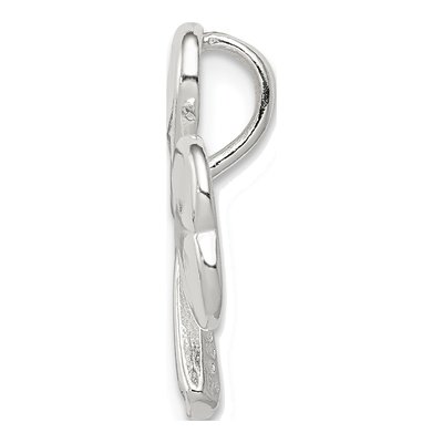 Sterling Silver Shamrock Slide Pendant – view 3