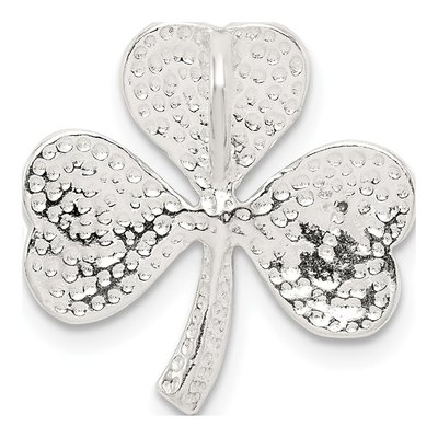 Sterling Silver Shamrock Slide Pendant – view 5