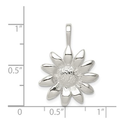 Sterling Silver Sunflower Pendant – view 4