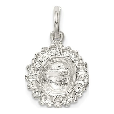 Sterling Silver Sunflower Pendant – view 5