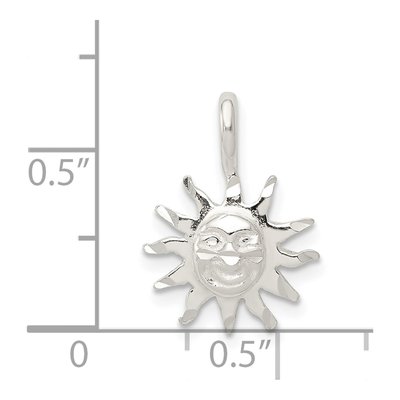 Sterling Silver Sun Pendant – view 4