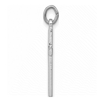 Sterling Silver Heart Cross Charm – view 3